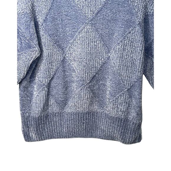 Christian Siriano Sweater Womens Size L Blue Long Sleeve Pullover Mock Neck Soft - Picture 6 of 9
